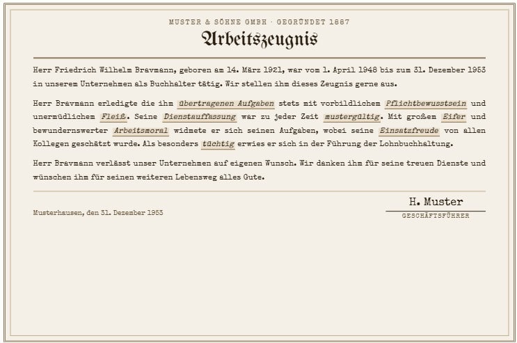 Pflichtbewusst, fleißig & mustergültig – Antiquierte Wörter im Arbeitszeugnis