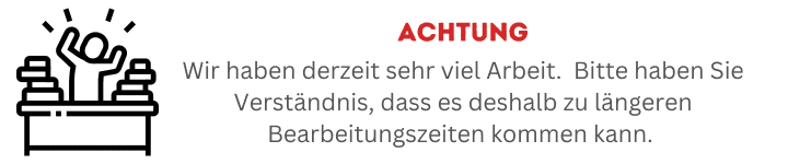 laengere Bearbeitungszeit